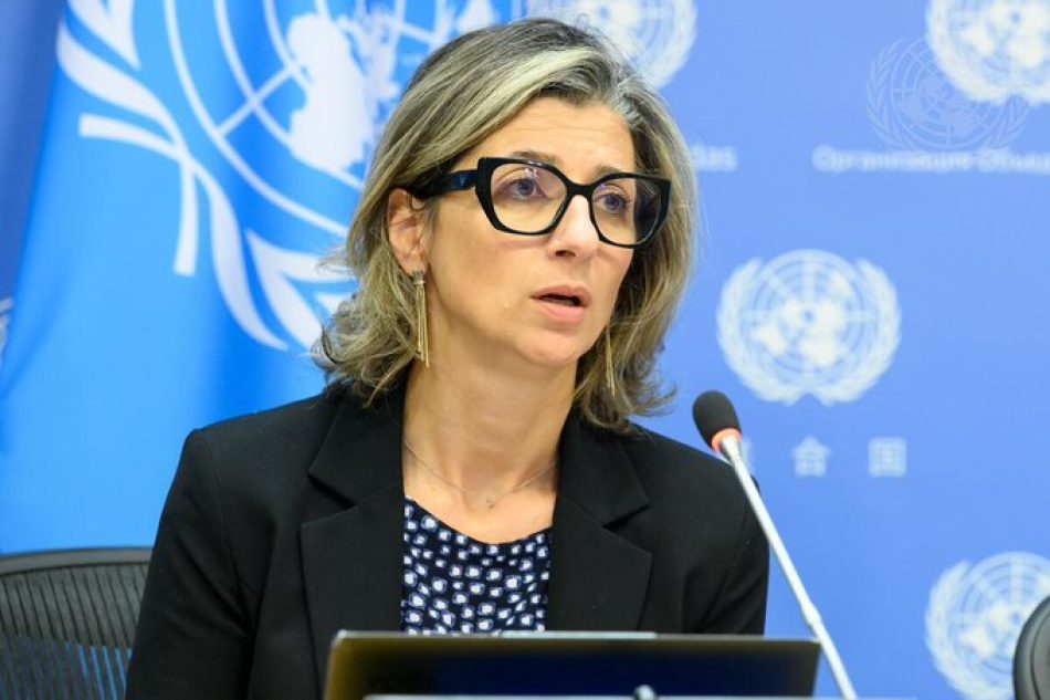 Francesca Albanese, relatora de la ONU para los Derechos Humanos en Palestina, visita España esta semana invitada por el eurodiputado de IU Manu Pineda