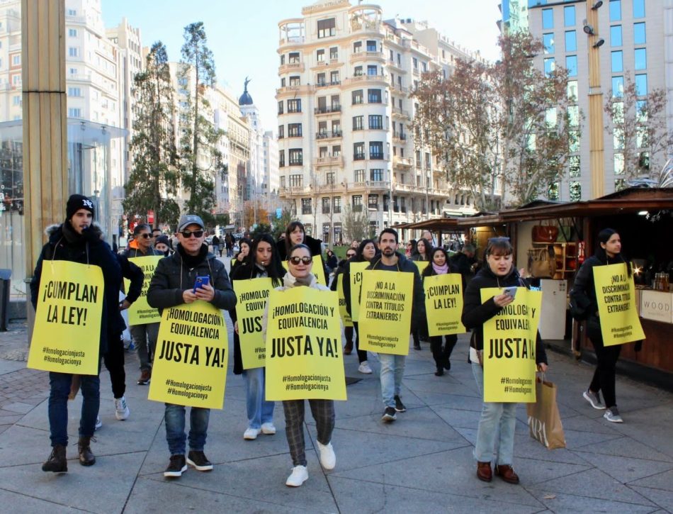 El Colectivo Homologación Justa Ya convoca a nuevas manifestaciones en siete ciudades para el próximo 26 y 27 de Enero