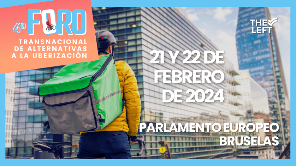 El 4º Foro Transnacional de Alternativas a la Uberización lleva la voz de millones de trabajadores y trabajadoras a Bruselas