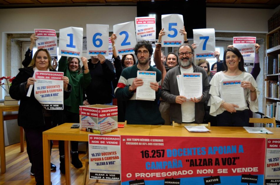O profesorado galego alza a voz con máis de 16.000 sinaturas reclamando melloras profesionais e do ensino público galego