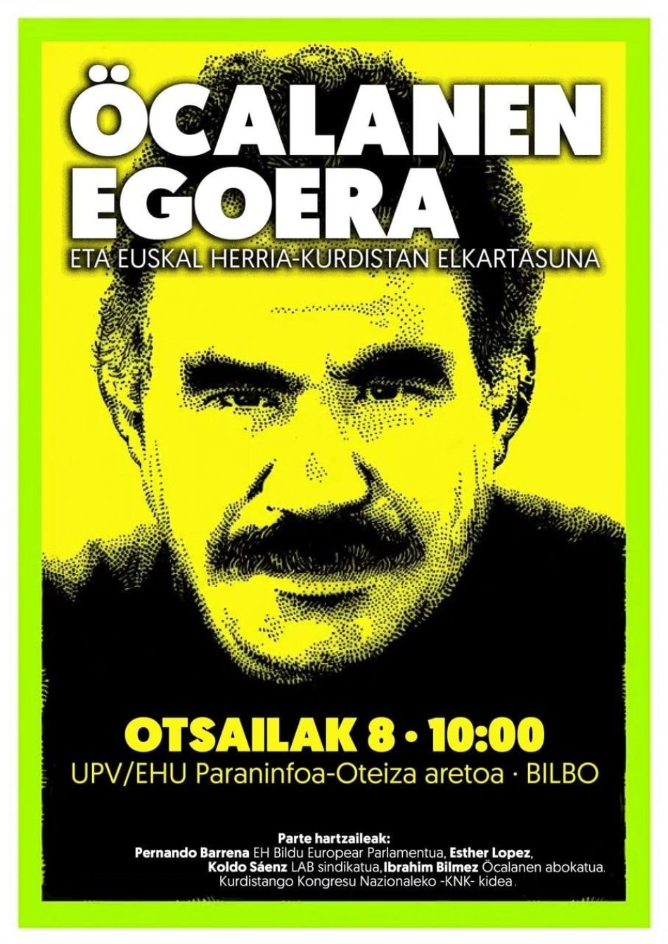 Conferencia Internacional sobre la situación de Abdullah Ocalan y la solidaridad internacional con Kurdistan desde Euskal Herria