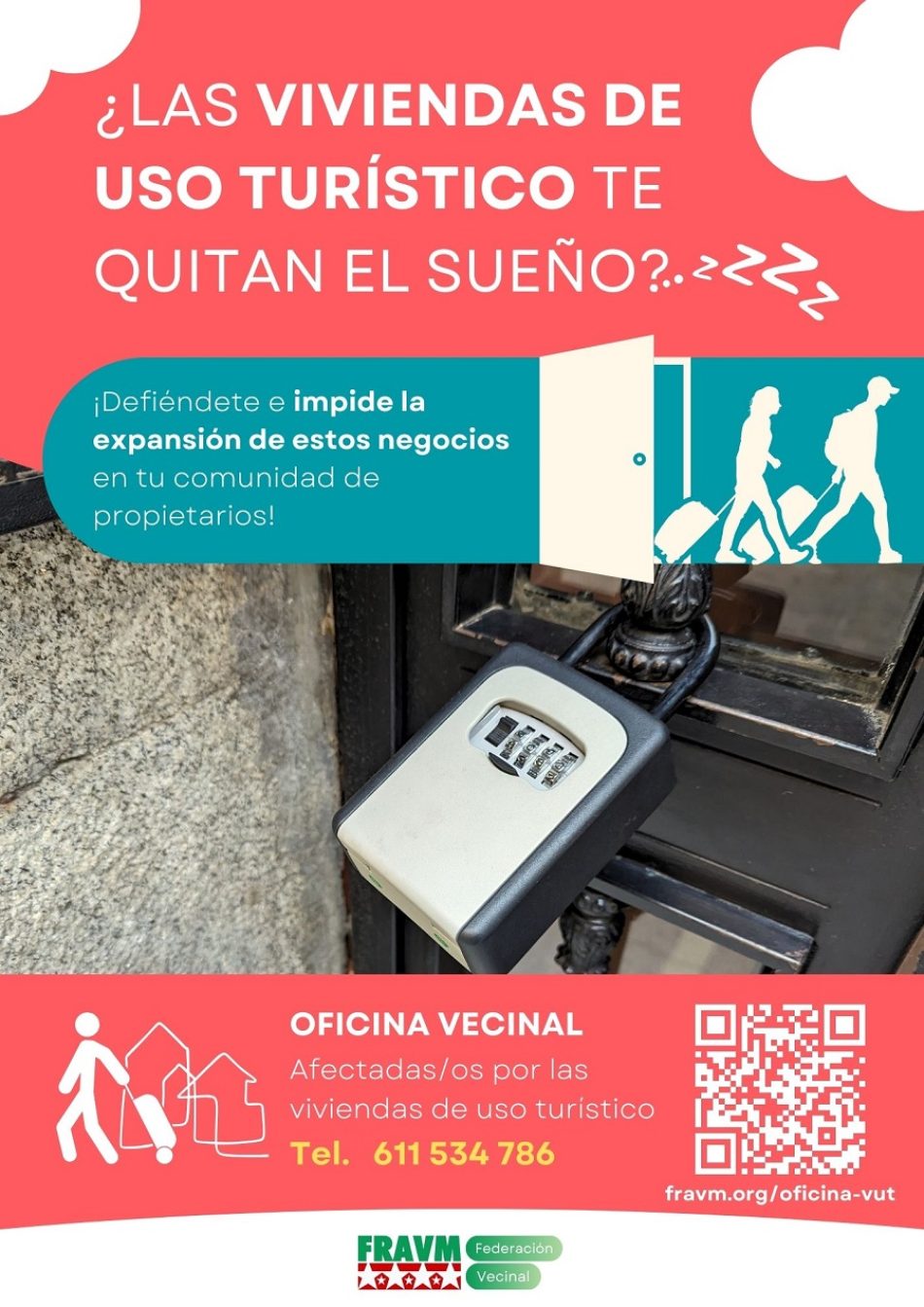 «¿Las viviendas turísticas te quitan el sueño? ¡Defiéndete!»