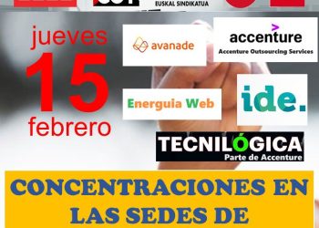 Prosiguen las movilizaciones en Accenture, que recibirá un manifiesto de los Comités de Empresa