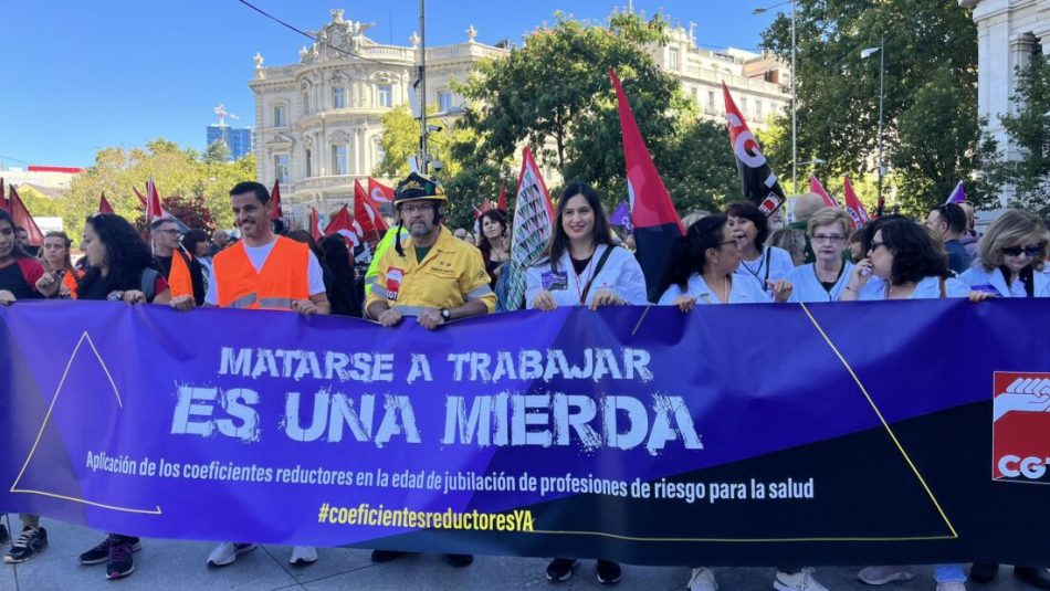 CGT: «El nuevo Real Decreto de coeficientes reductores de la edad de jubilación empeora la norma anterior»