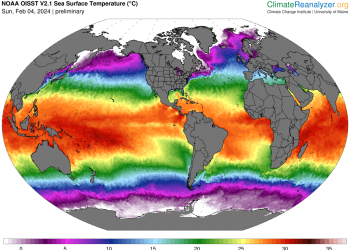 La temperatura oceánica del planeta marca un nuevo récord histórico en febrero