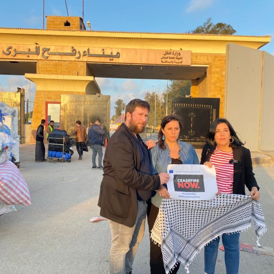 Eurodiputadas de Podemos, BNG y Anticapitalistas alertan ante el desastre humanitario en Gaza tras visitar el paso de Rafah