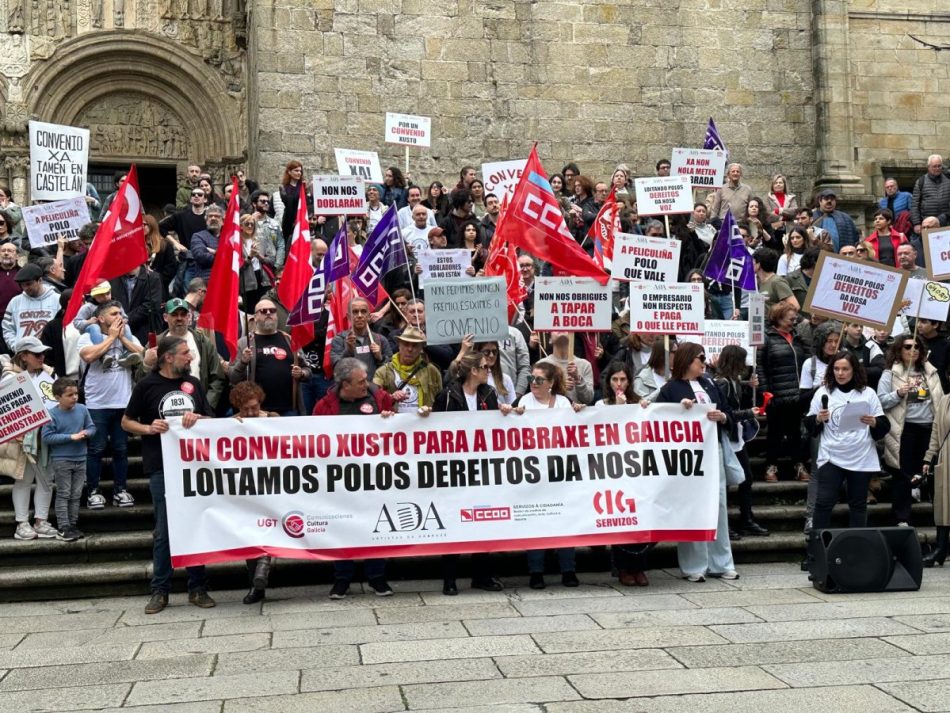 Actores e actrices de dobraxe en Galiza mobilízanse por un convenio digo