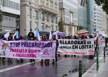 As mulleres da CIG claman contra a precariedade, a escravitude do século XXI