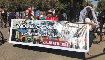 Chile marcha por Palestina: «Mientras exista el sionismo, no habrá paz»