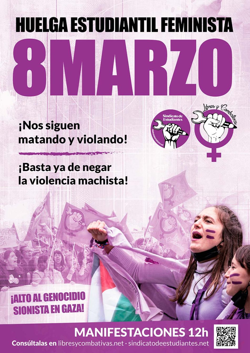 8M 2024. Huelga estudiantil feminista. Convocatorias en todo el país