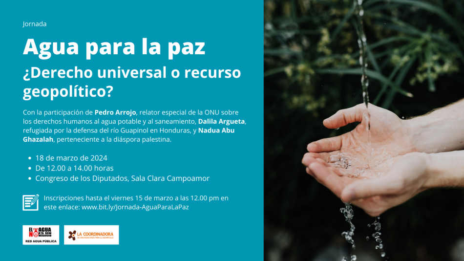 Agua para la paz, ¿derecho universal o recurso geopolítico?