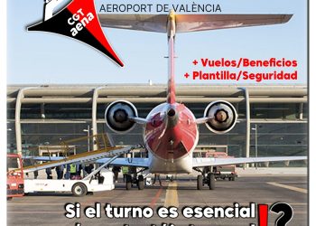 CGT respalda la convocatoria de huelga en AENA en el aeropuerto de Valencia