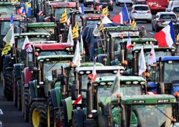 Agricultores del Reino Unido realizan marcha frente a parlamento