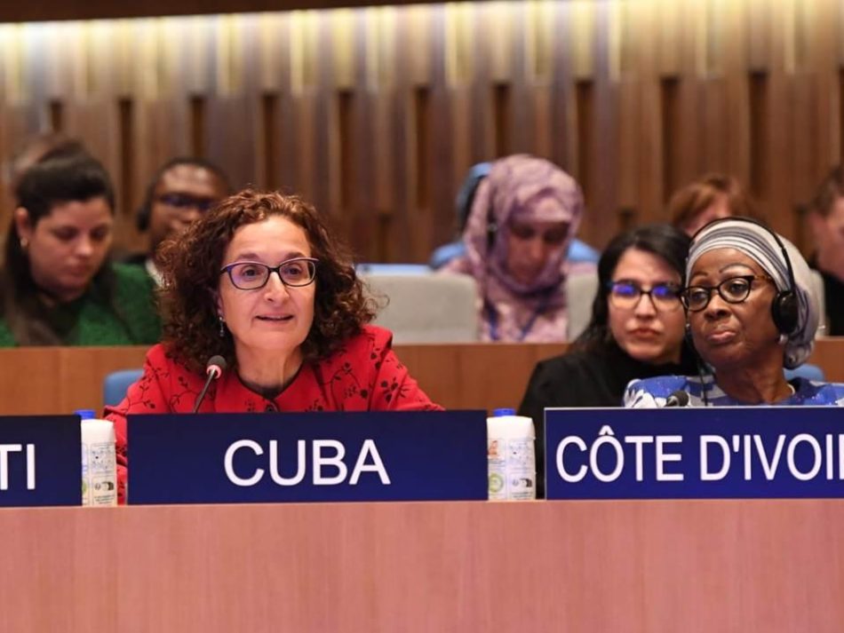 Cuba aboga por la paz en el Consejo Ejecutivo de la Unesco