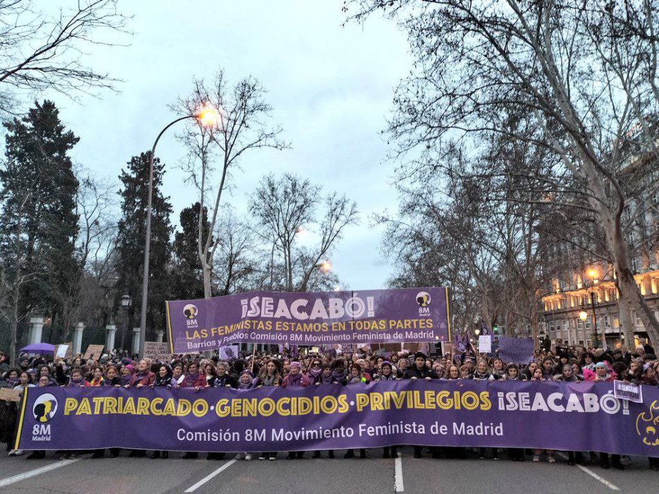 La Comisión 8M moviliza a 500.000 feministas para “acabar con el patriarcado, los genocidios y los privilegios”