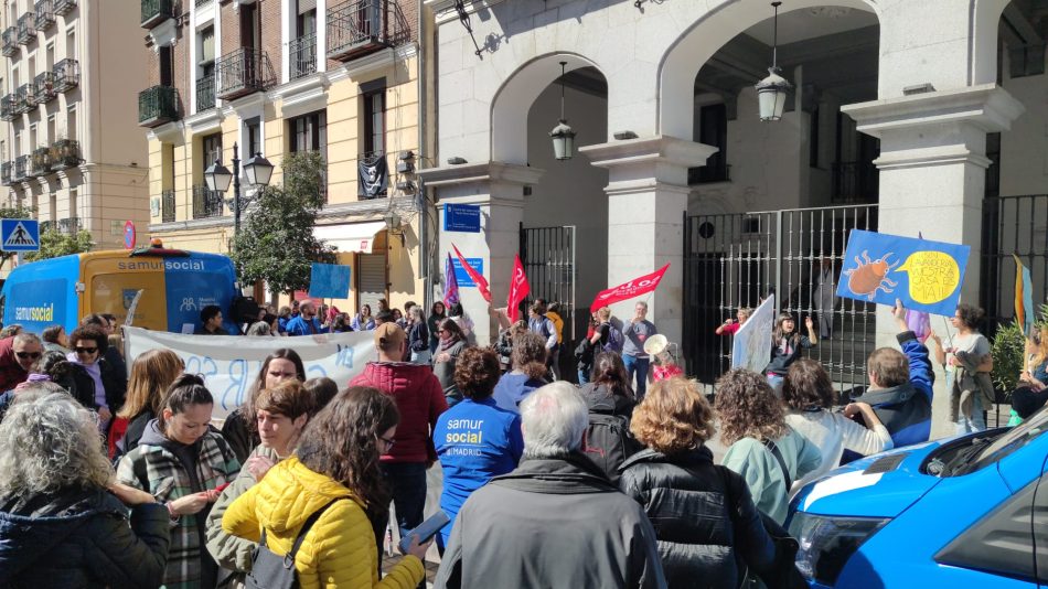 El Ayuntamiento de Madrid impone servicios mínimos abusivos en los paros del Samur-Social