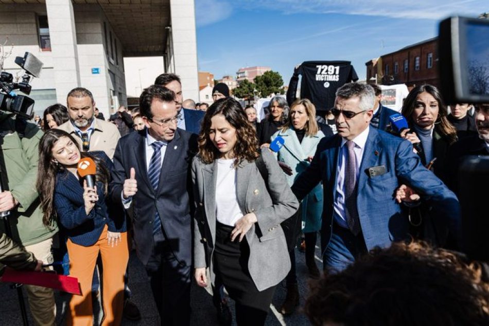 Isabel Díaz Ayuso visitó al alcalde pero no quiso hablar ni dar respuesta a los problemas de la ciudadanía de Leganés