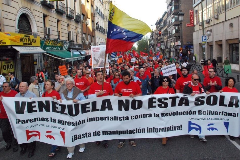 La Plataforma Bolivariana de Solidaridad con Venezuela de Madrid repudia la condecoración del PP “a la golpista y siniestra María Corina”