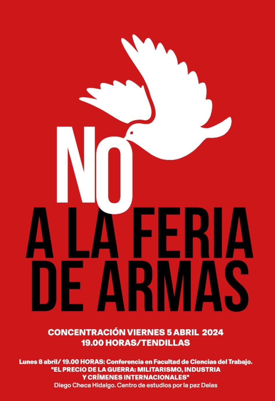 Acciones contra la Feria de Seguridad y Defensa en Córdoba en el marco de Iniciativa «Mejor sin armas»: «La industria armamentística: ¿Un mercado sin control?»