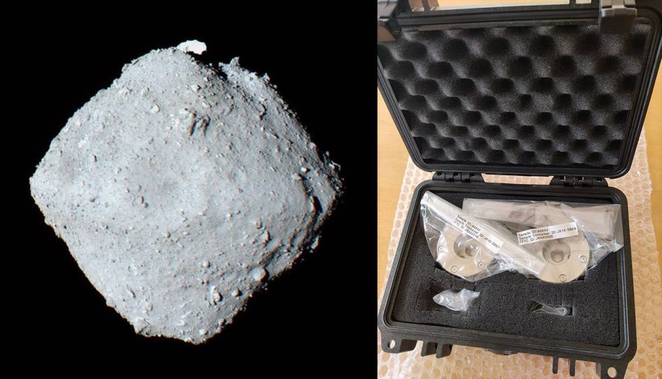 Se abre el maletín con las muestras del asteroide Ryugu enviadas a España