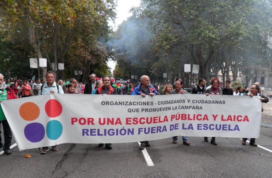 «Los privilegios de las confesiones religiosas amenazan el futuro de la escuela pública»