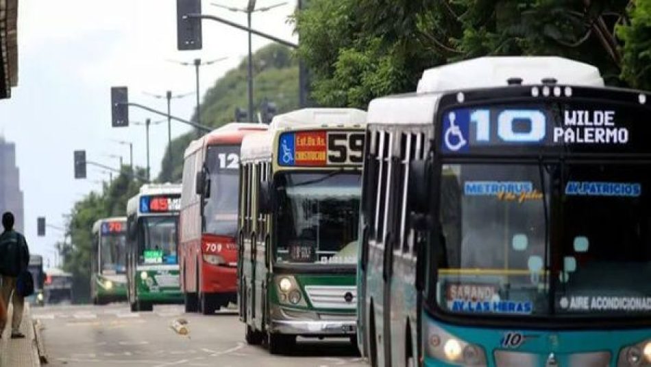 Se inicia paro de líneas de autobuses en la capital de Argentina