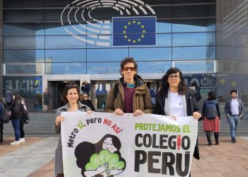 El Parlamento Europeo acuerda vigilar el impacto sobre el colegio Perú de la tuneladora de la línea 11 de Metro de Madrid