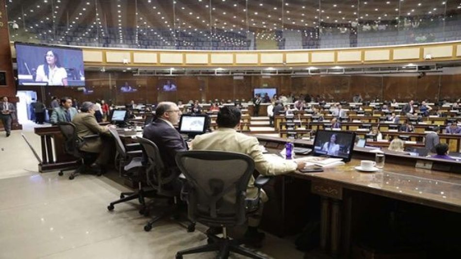 Parlamento ecuatoriano no aprobó presupuesto del Gobierno