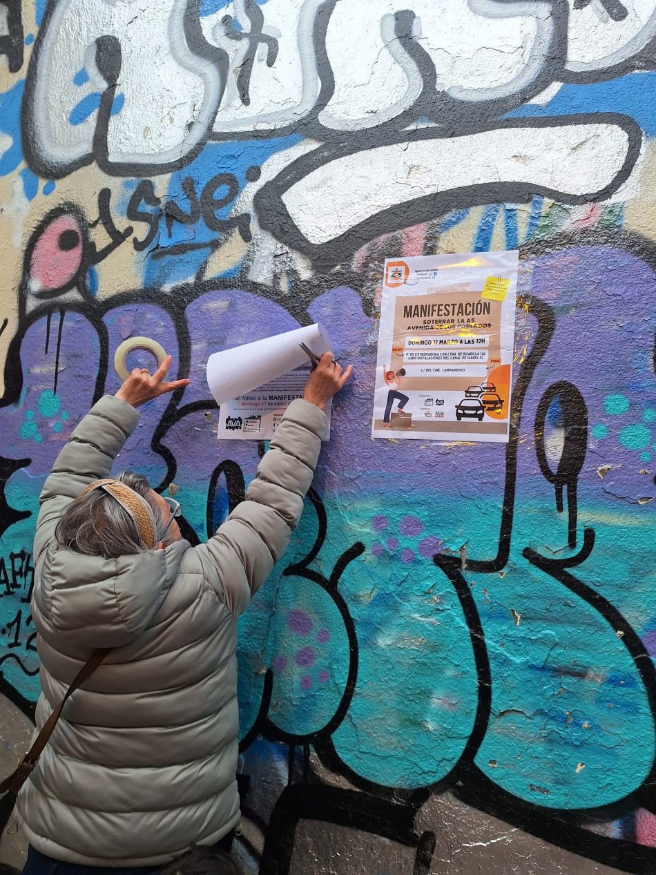 La vecindad de Aluche y Campamento cortará la A5 para exigir su soterramiento hasta la Avenida de los Poblados