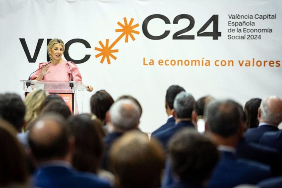 Yolanda Díaz en Valencia: “Fomentar la Economía Social supone atajar la desigualdad y avanzar en bienestar”