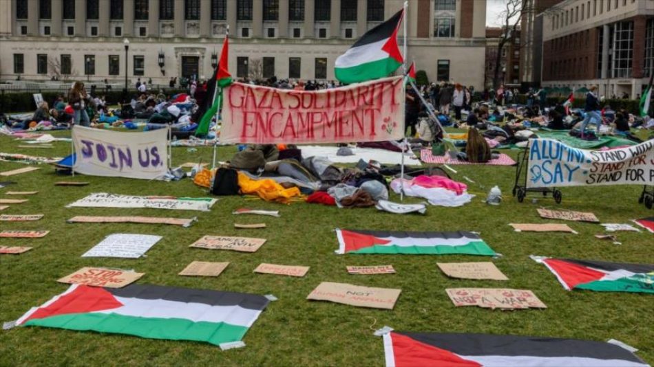Arrestan en EEUU a centenares de universitarios que apoyan a Gaza