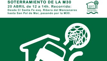 “A 88 cm de nuestras casas”: la colonia Manzanares retoma su movilización por el soterramiento de la M30 de Madrid