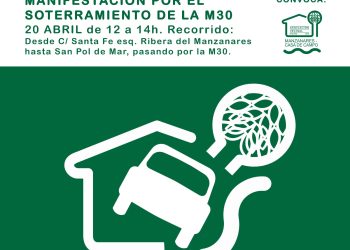 “A 88 cm de nuestras casas”: la colonia Manzanares retoma su movilización por el soterramiento de la M30 de Madrid