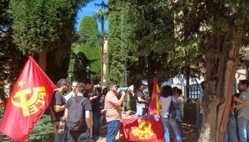 El PCE celebra en Salamanca una concentración en conmemoración de la República