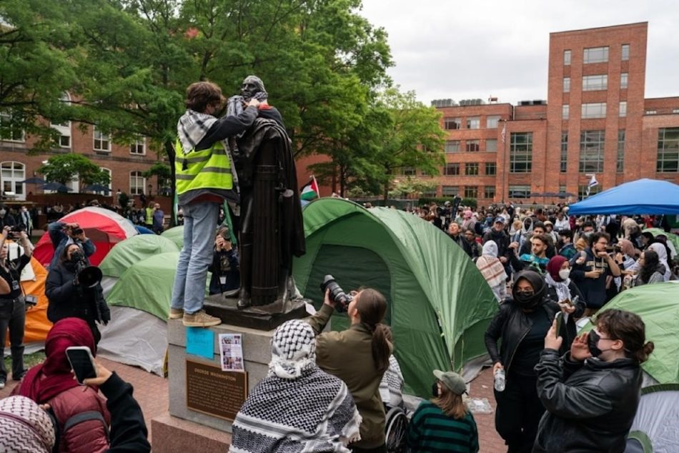 Continúan protestas pro Palestina en universidades de EE.UU