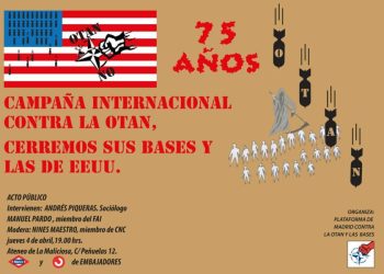 Acto en Madrid y Campaña Internacional contra los 75 años de la OTAN