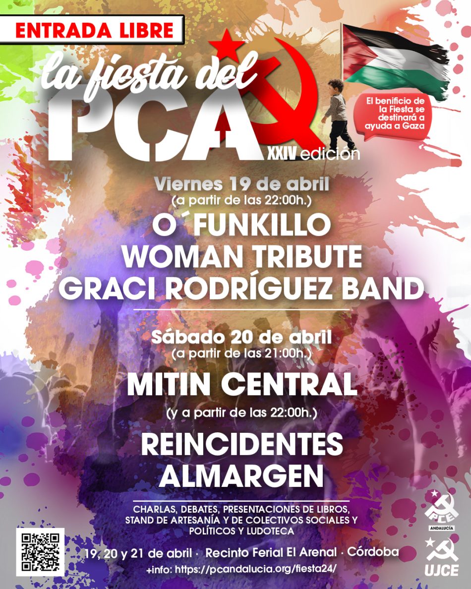 La Fiesta del PCA despierta en Córdoba este viernes con la celebración de su XXIV Edición