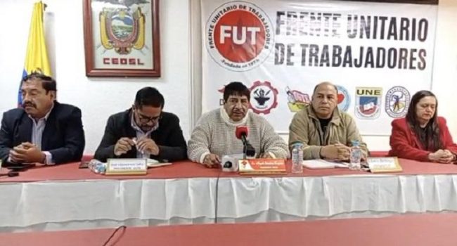 Los sindicatos preparan grandes movilizaciones el 1 de mayo en Ecuador contra Noboa