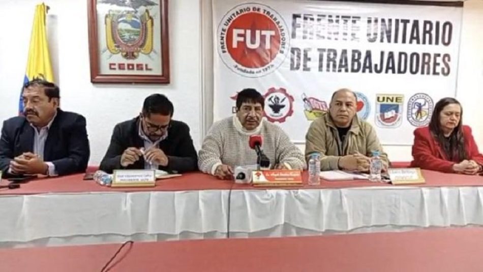 Los sindicatos preparan grandes movilizaciones el 1 de mayo en Ecuador contra Noboa