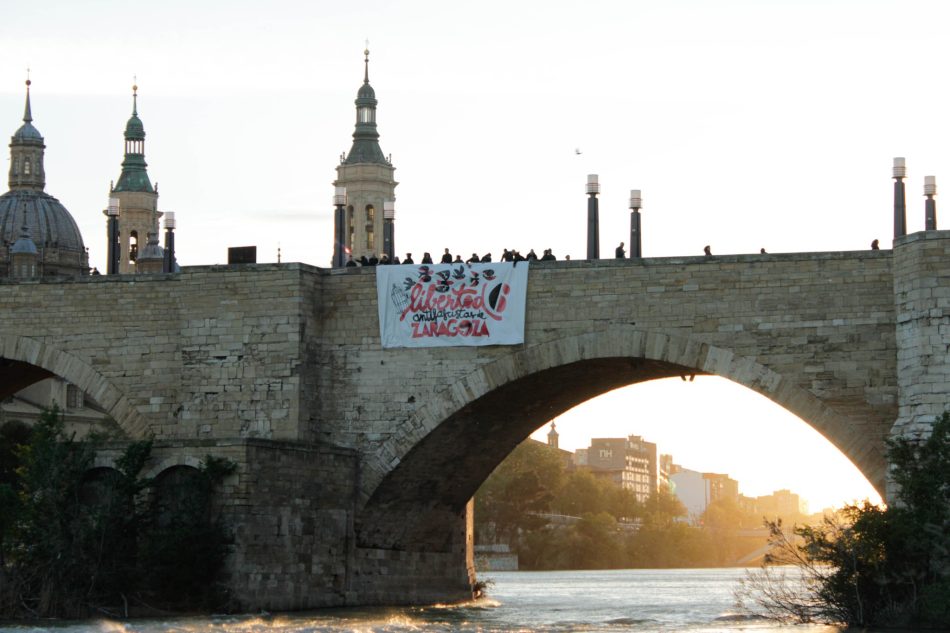 Convocan movilización en Teruel este jueves 18 de abril para pedir la libertad de los seis antifascistas de Zaragoza