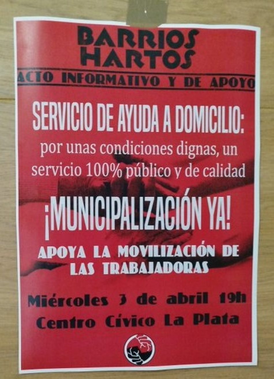 Barrios Hartos se solidariza con las trabajadoras del servicio de ayuda a domicilio acampadas en Plaza Nueva (Sevilla)