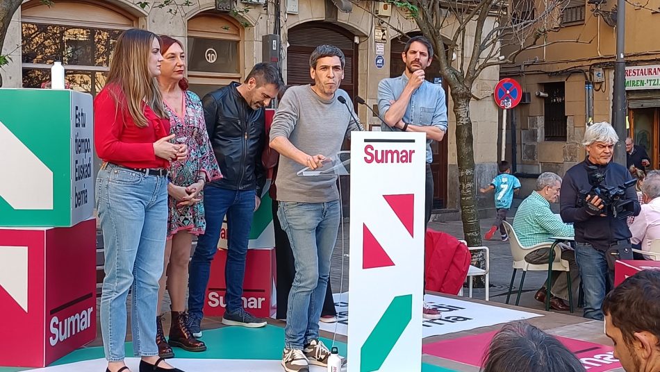 Ismael González saluda “la entrada de la coalición Sumar en el Parlamento vasco” a través de EA-IU con Jon Hernández, aunque lamenta “los malos resultados para la izquierda transformadora”