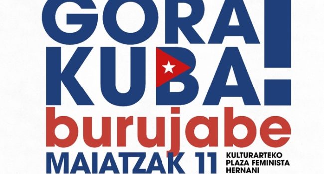 Jornada “Gora Kuba Burujabé!” expondrá la resistencia de las mujeres cubanas frente al bloqueo de EEUU: Hernani, sábado 11 de mayo  