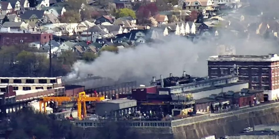 Incendio en una fábrica de armas de EE.UU. que produce municiones para Ucrania