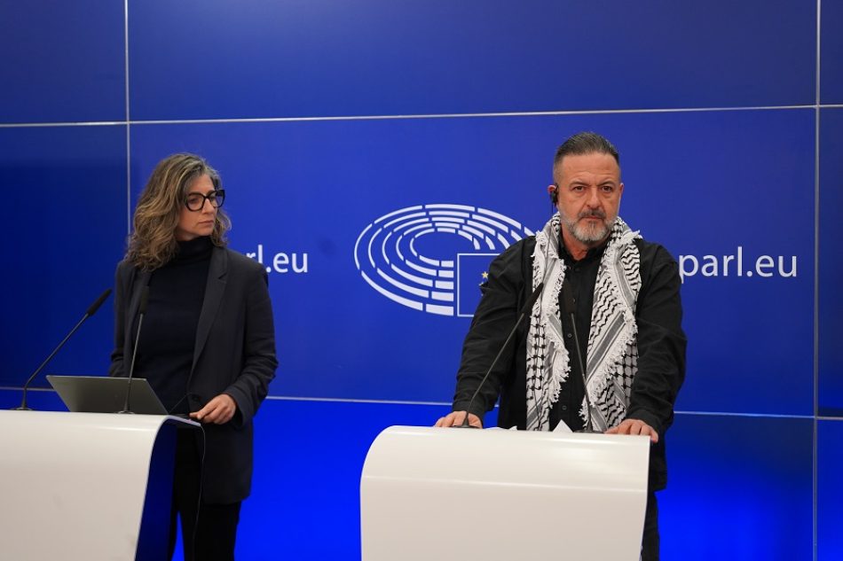 Manu Pineda y la relatora especial de la ONU Francesca Albanese exigen la suspensión del acuerdo UE-Israel y el embargo de armas al régimen para “acabar con el genocidio en Gaza”