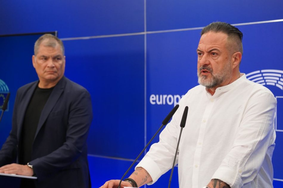 Manu Pineda exige junto a Rafael Correa en Bruselas que la Unión Europea active todos los mecanismos de presión para conseguir la liberación de Jorge Glas