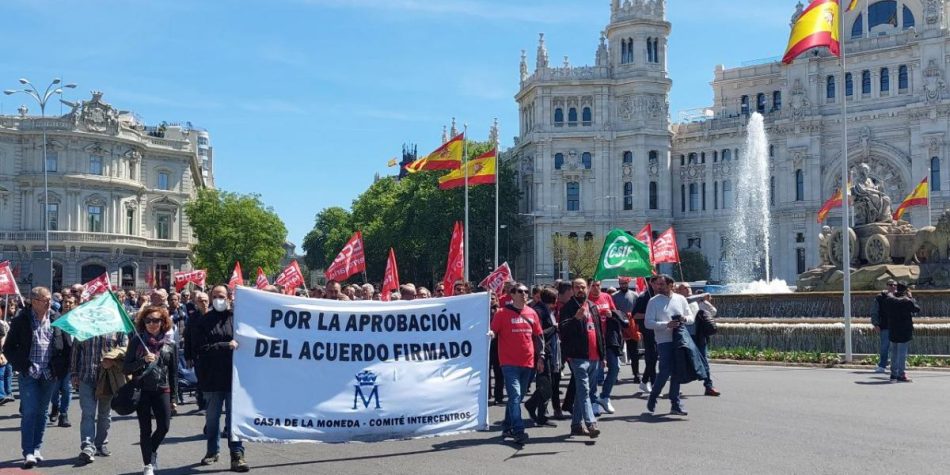 Continúan las movilizaciones en la FNMT-Casa de la Moneda