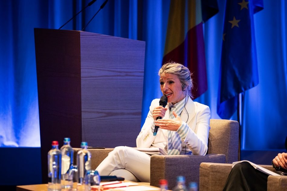 Yolanda Díaz: “Hagamos por primera vez que la nueva agenda estratégica de la UE tenga una verdadera dimensión social”