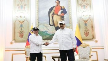 Presidente de Venezuela recibe a su homólogo de Colombia