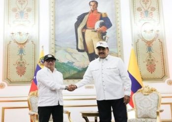 Presidente de Venezuela recibe a su homólogo de Colombia